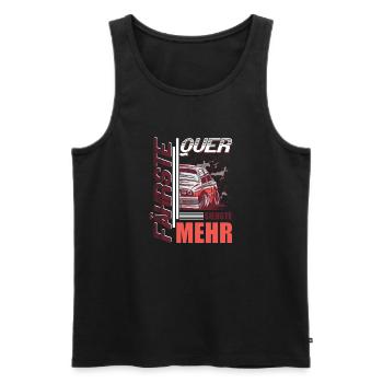 Fährste Quer siehste Mehr - Männer Premium Bio Tank Top - Schwarz - Vorne - AI Model Male 178 light (178cm)