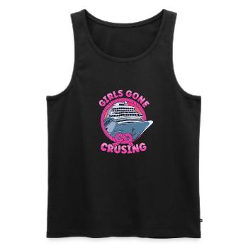 Croisière Girls Gone Croisière - Débardeur bio Premium Homme - noir - Devant - Michal (187cm)