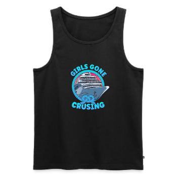 Croisière Girls Gone Croisière - Débardeur bio Premium Homme - noir - Devant - Michal (187cm)