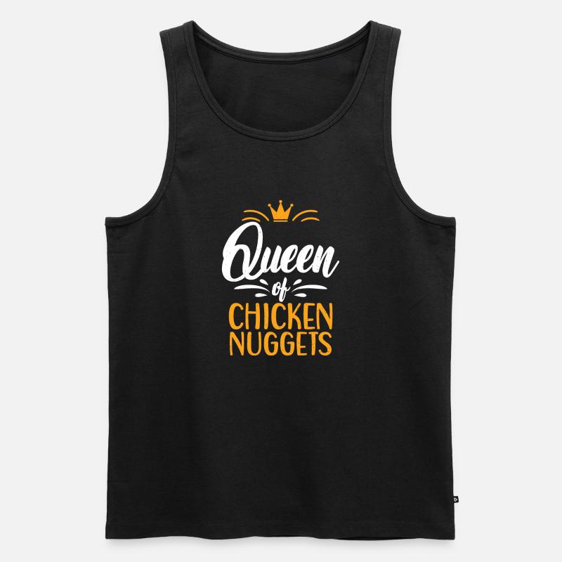 Chicken Nugget Geschenke - Männer Premium Bio Tank Top - Schwarz