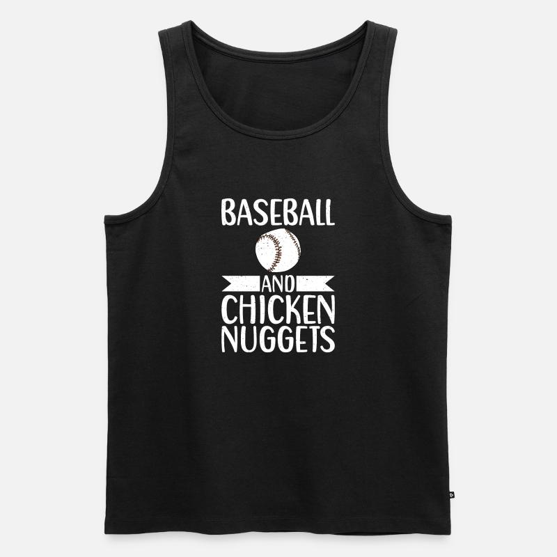 Chicken Nugget Geschenke - Männer Premium Bio Tank Top - Schwarz