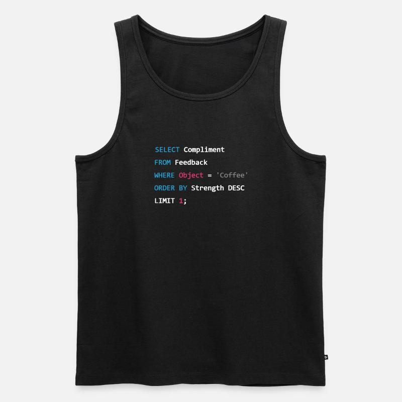 Lustiger Netzwerkadministrator-Programmierwitz - Männer Premium Bio Tank Top - Schwarz