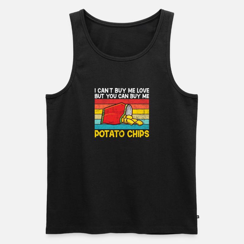 Potato Chips Gift - Men's Premium Organic Tank Top - black