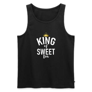 Sweet Tea Lover Gifts - Men's Premium Organic Tank Top - black - Front - AI Model Male 178 light (178cm)