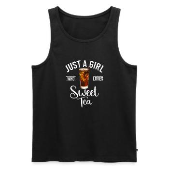 Süßer Tee Liebhaber Geschenke - Männer Premium Bio Tank Top - Schwarz - Vorne - Michal (187cm)