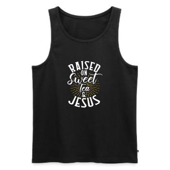Süßer Tee Liebhaber Geschenke - Männer Premium Bio Tank Top - Schwarz - Vorne - Michal (187cm)