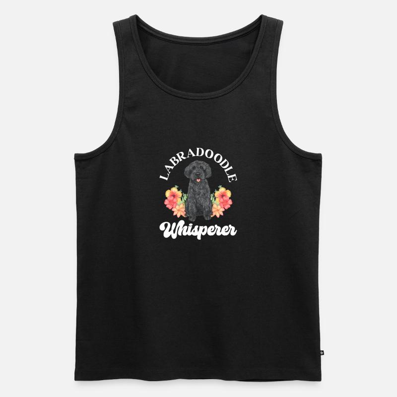 Labradoodle Hund - Männer Premium Bio Tank Top - Schwarz