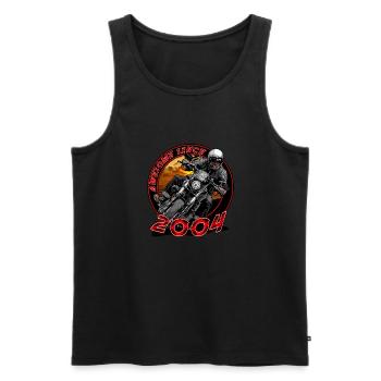 Awesome since 2004, Biker Geburtstag - Männer Premium Bio Tank Top - Schwarz - Vorne - Michal (187cm)