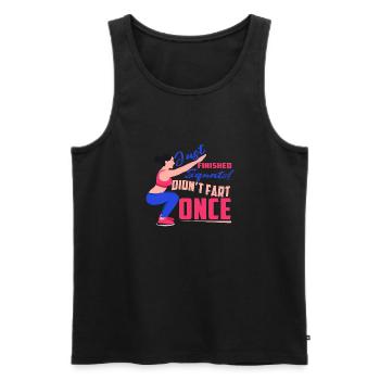 Bodybuilder Kraftsport Fitness Motiv - Männer Premium Bio Tank Top - Schwarz - Vorne - Michal (187cm)