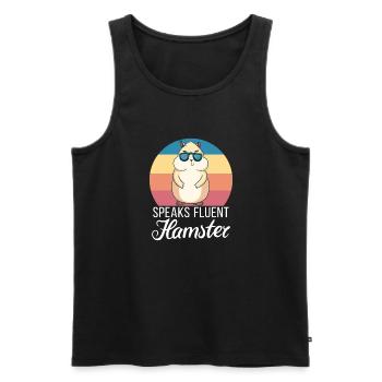 Hamster Liebhaber Hamster Geschenk - Männer Premium Bio Tank Top - Schwarz - Vorne - Michal (187cm)