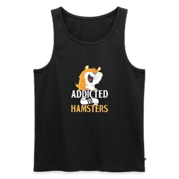 Hamster Liebhaber Hamster Geschenk - Männer Premium Bio Tank Top - Schwarz - Vorne - Michal (187cm)