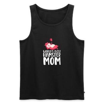 Hamster Lover Hamster Gift - Men's Premium Organic Tank Top - black - Front - Michal (187cm)