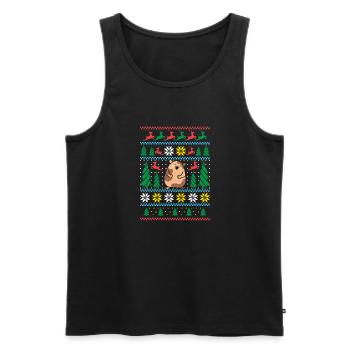 Hamster Liebhaber Hamster Geschenk - Männer Premium Bio Tank Top - Schwarz - Vorne - Michal (187cm)
