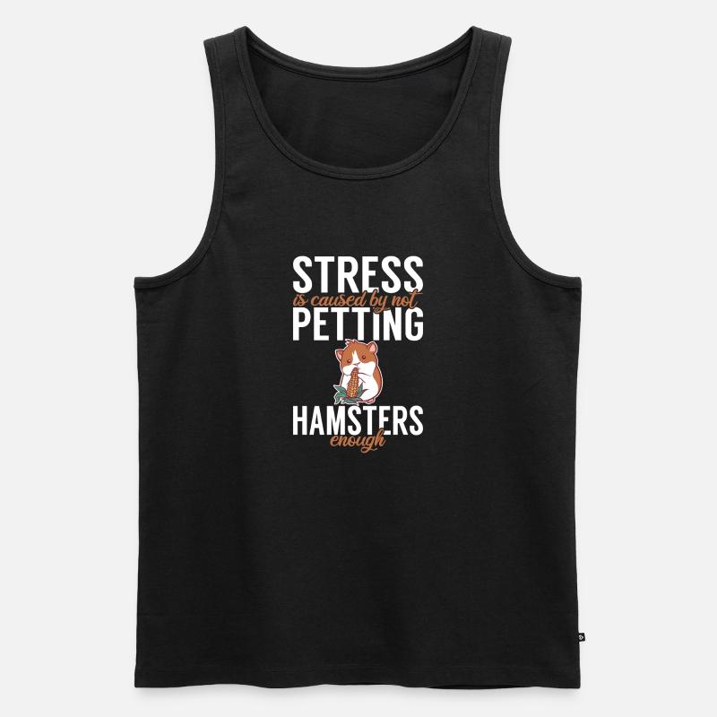 Hamster Liebhaber Hamster Geschenk - Männer Premium Bio Tank Top - Schwarz