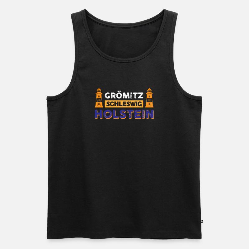 Grömitz Schleswig-holstein - Männer Premium Bio Tank Top - Schwarz
