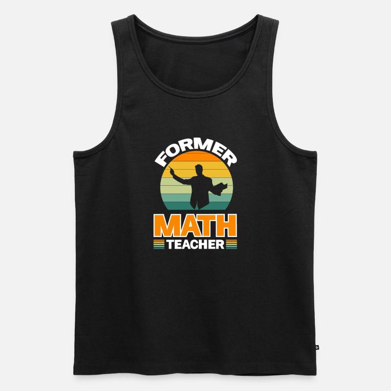 Ehemaliger Mathematiklehrer - Männer Premium Bio Tank Top - Schwarz