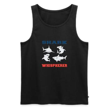 Taucher Tauchen Design Schnorcheln - Männer Premium Bio Tank Top - Schwarz - Vorne - Michal (187cm)
