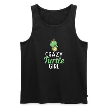 Turtle Owner Gift Turtle Lover - Men's Premium Organic Tank Top - black - Front - AI Model Male 178 light (178cm)