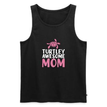 Turtle Owner Gift Turtle Lover - Men's Premium Organic Tank Top - black - Front - AI Model Male 178 light (178cm)