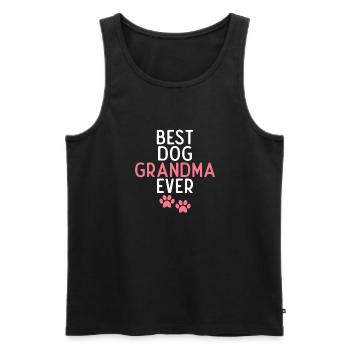 Dog Owner Gift Dog Lover - Men's Premium Organic Tank Top - black - Front - Michal (187cm)