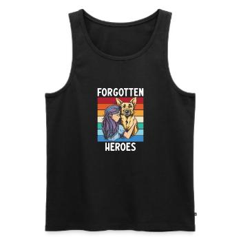 Dog Owner Gift Dog Lover - Men's Premium Organic Tank Top - black - Front - Michal (187cm)