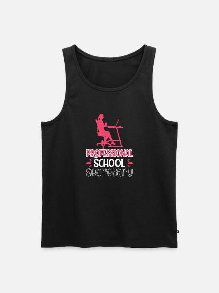 Sekretärin der Berufsschule - Männer Premium Bio Tank Top - Schwarz