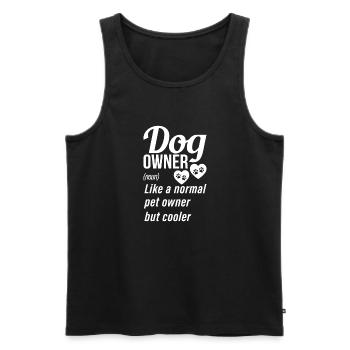 Dog Owner Gift Dog Lover - Men's Premium Organic Tank Top - black - Front - Michal (187cm)