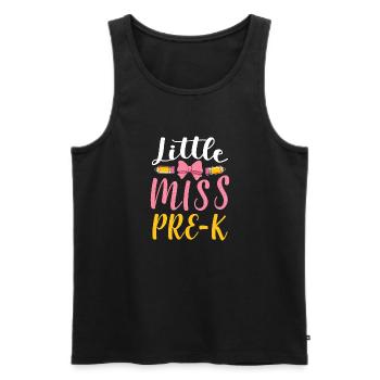 Inscription de Miss Pre K Kindergarten Preschool - Débardeur bio Premium Homme - noir - Devant - Michal (187cm)