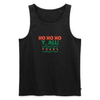 Llama Gift Llama Lover Gift - Men's Premium Organic Tank Top - black - Front - Michal (187cm)