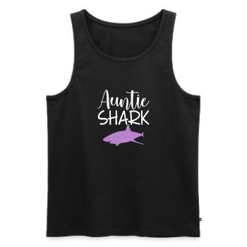 Cadeau de requin Amoureux des requins - Débardeur bio Premium Homme - noir - Devant - Michal (187cm)