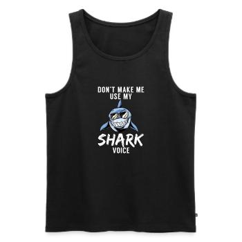 Hai Geschenk Hai Liebhaber - Männer Premium Bio Tank Top - Schwarz - Vorne - Michal (187cm)