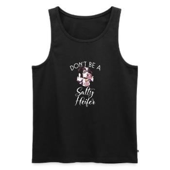 Cow Gift Cow Lover Farmer Gift - Men's Premium Organic Tank Top - black - Front - Michal (187cm)
