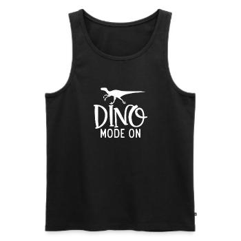 Dinosaur Gift Dino Lover Gift - Men's Premium Organic Tank Top - black - Front - AI Model Male 178 light (178cm)