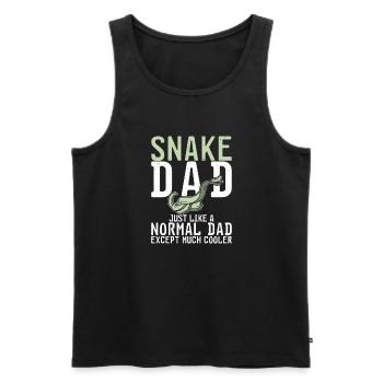 Schlange Geschenk Schlangenliebhaber - Männer Premium Bio Tank Top - Schwarz - Vorne - AI Model Male 178 light (178cm)