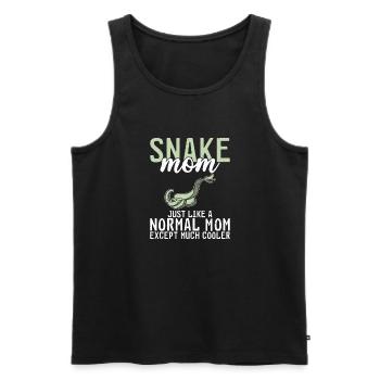 Schlange Geschenk Schlangenliebhaber - Männer Premium Bio Tank Top - Schwarz - Vorne - AI Model Male 178 light (178cm)