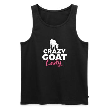 Goat Gift Goat Lover Gift - Men's Premium Organic Tank Top - black - Front - AI Model Male 178 light (178cm)