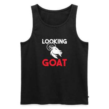 Ziegengeschenk Ziegenliebhaber Geschenk - Männer Premium Bio Tank Top - Schwarz - Vorne - Michal (187cm)