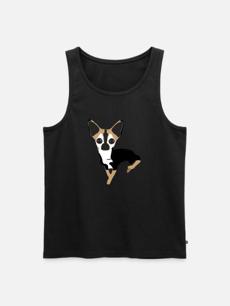 Missy the Chihuahua - Men's Premium Organic Tank Top - black