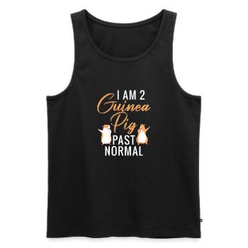 Cadeau de cochon d’Inde mignon - Débardeur bio Premium Homme - noir - Devant - Michal (187cm)
