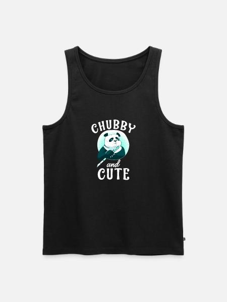 Panda Cadeaux Panda Lover - Débardeur bio Premium Homme - noir