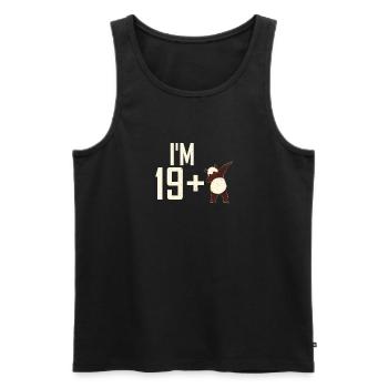Panda Cadeaux Panda Lover - Débardeur bio Premium Homme - noir - Devant - Michal (187cm)