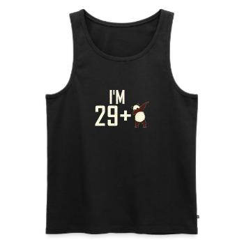 Panda Cadeaux Panda Lover - Débardeur bio Premium Homme - noir - Devant - Michal (187cm)