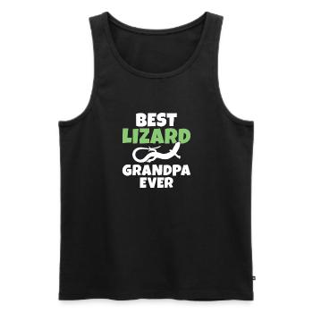 Eidechsenliebhaber Eidechse Geschenk Eidechse Besitzer - Männer Premium Bio Tank Top - Schwarz - Vorne - AI Model Male 178 light (178cm)