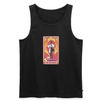 Les femmes de tarot stéministe dans l’art des STIM - Débardeur bio Premium Homme - noir - Devant - Michal (187cm)
