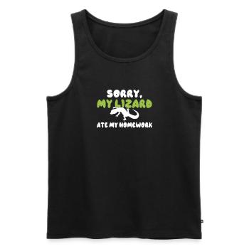 Eidechsenliebhaber Eidechse Geschenk Eidechse Besitzer - Männer Premium Bio Tank Top - Schwarz - Vorne - AI Model Male 178 light (178cm)