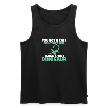 Lizard Lover Lizard Gift Lizard Owner - Men's Premium Organic Tank Top - black - Front - Michal (187cm)