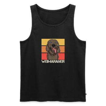 Weimaraner Hundebesitzer Hunde Welpe Züchter - Männer Premium Bio Tank Top - Schwarz - Vorne - Michal (187cm)