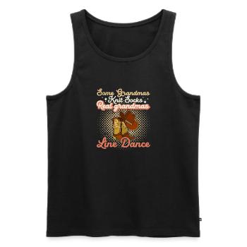 Western Country Tänzer Linedance Spruch - Männer Premium Bio Tank Top - Schwarz - Vorne - Michal (187cm)