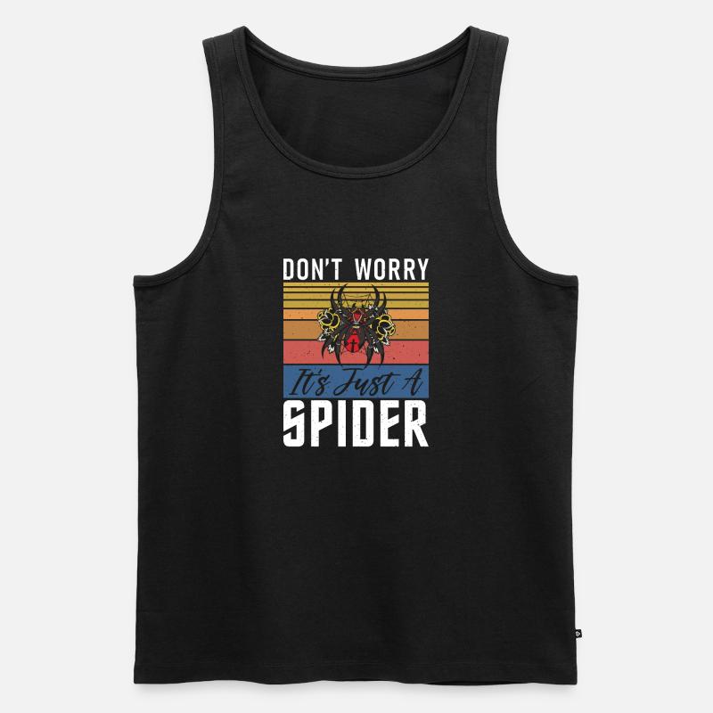 Spider Lover Geschenke - Männer Premium Bio Tank Top - Schwarz