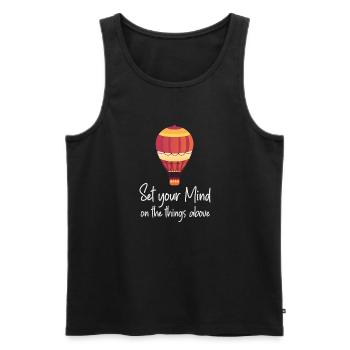 Heißluftballon & Ballon Fahrer Geschenk - Männer Premium Bio Tank Top - Schwarz - Vorne - Michal (187cm)